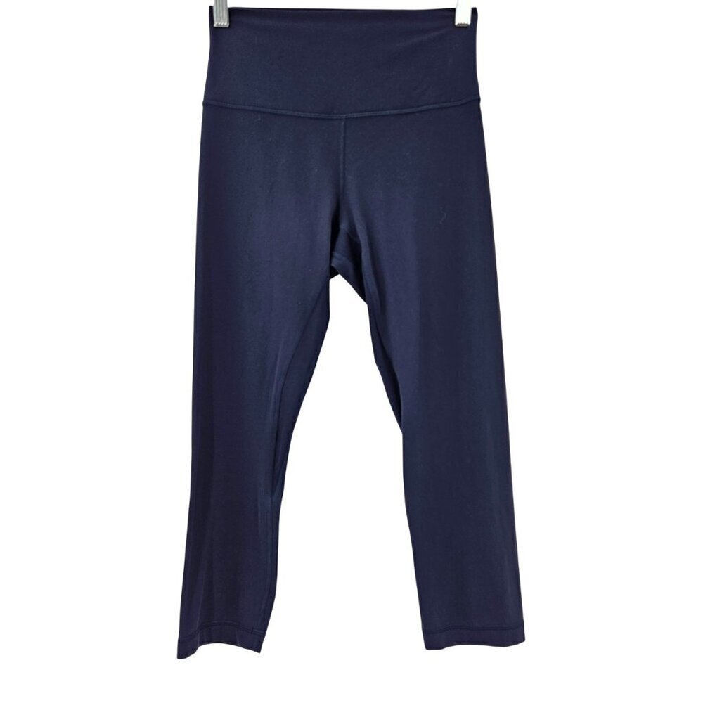 Lululemon Align High Rise Crop 21" Leggings Navy Blue Women’s Size 6 Activewear